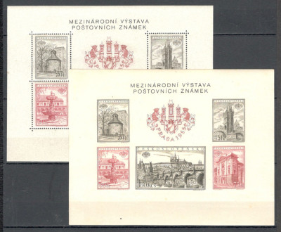 Cehoslovacia.1955 Expozitia filatelica PRAGA-Bl. XC.241 foto