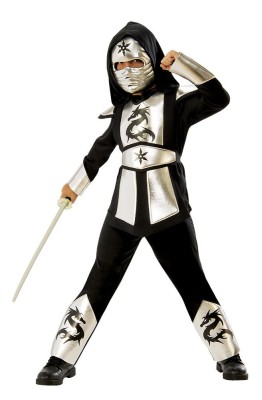Costum de carnaval - Ninja (Argintiu) PlayLearn Toys foto