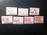 Serie - State Malaezia 1965 - PENANG - 7 valori - Flori - Orhidee