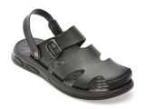 Sandale GRYXX negre, 25SS03, din piele naturala