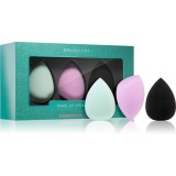 Cumpara ieftin BrushArt Make-up Sponge Set burete pentru machiaj AQUAMARINE GREEN