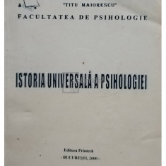 Ion Manzat - Istoria universala a psihologiei (editia 2000)