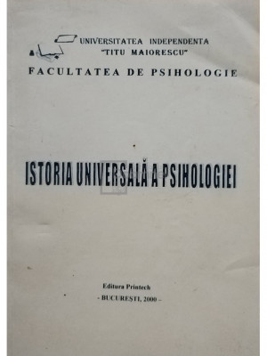 Ion Manzat - Istoria universala a psihologiei (editia 2000) foto