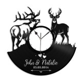 PERECHE DE CERBI (PERSONALIZABIL)-ceas de perete