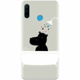 Husa silicon pentru Huawei P30 Lite, Hippo Bath