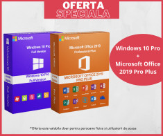 Licenta Windows 10 PRO + OFFICE 2019 PRO PLUS + BITDEFENDER TOTAL SECURITY foto