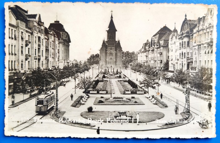 Timisoara - Bulevardul Regele Ferdinand I - 1940 - fotografie, necirculata
