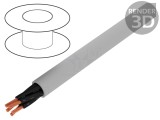 Cablu Electric Neecranat 5x1mm2 300V/500V Gri