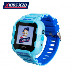 Ceas Smartwatch Pentru Copii Xkids X20 cu Functie Telefon, Localizare GPS, Apel monitorizare, Camera, Pedometru, SOS, IP54, Incarcare magnetica, Albas foto