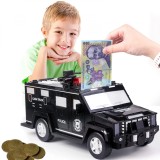 Pusculita electronica masina de politie cod pin amprenta monede si bancnote negru