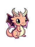 Cumpara ieftin Sticker decorativ Dragonas, Portocaliu, 81 cm, 6154ST, Oem