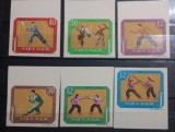 Vietnam 1968 , sport, sporturi tradiționale , scrimă, scrimatori, serie 10v. Nedant Nestampilate