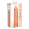 Prelungitor Penis 17.5cm Flesh +5cm REALROCK Extender TPR Realist