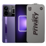 Folie de Protectie pentru Realme GT3, TEO, Sticla Securizata ESD Antistatica, Super-X Privacy OG, Margini Negre, 0.30 mm, Transparent Inchis