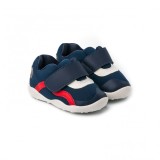 Pantofi Baieti Bibi FisioFlex 4.0 Azul cu Velcro 23 EU, Bleumarin, BIBI Shoes