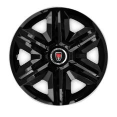 Set 4 capace roti hubcaps fast black R16 pentru gama auto Range Rover