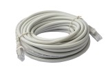 Cablu UTP Retea, Gri, Ethernet Cat 5e, 10m Lungime - Cablu Patch de Internet cu Mufa, Conector RJ45, Oem