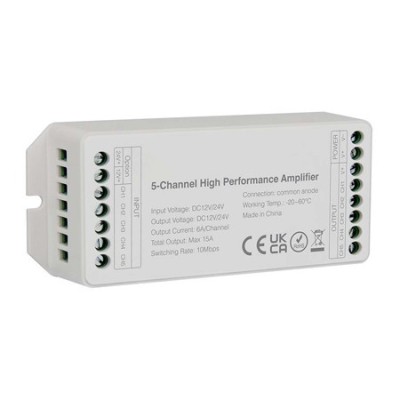 Amplificator banda led 5 canale 15a foto