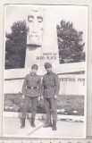 Bnk foto Aeroportul Targu Mures - militari - 1987, Alb-Negru, Romania de la 1950, Militar