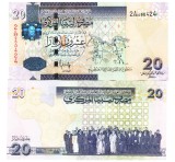 Libia 20 Dinari 2009 P-74 UNC