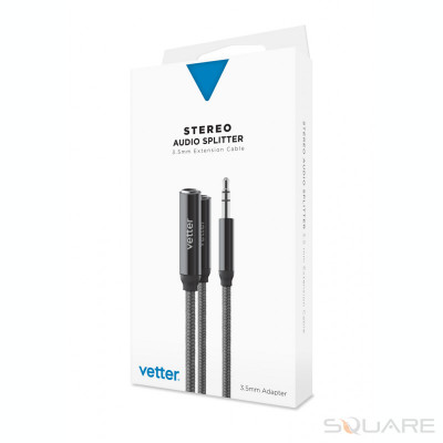 Stereo Audio Splitter, 3.5mm Extension Cable, VETTER (WS) foto