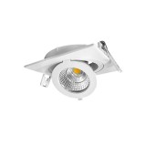 12W Lampa Spot LED COB patrata, ajustabila, lumina calda