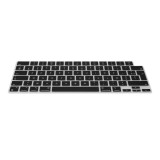 Folie tastatura Kwmobile pentru Apple MacBook Pro M2 16&quot; (2023)/MacBook Pro M3 16&quot; (2023), Negru, Silicon, KWM000025BW001C