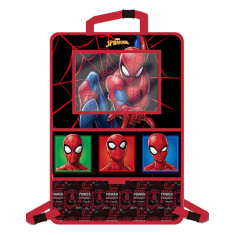 Organizator auto cu suport tableta Spiderman Disney, 9.7 inch, Rosu