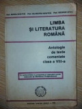 Limba si literatura romana Antologie de texte comentate clasa a 8 a- Silvestru Boatca