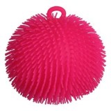 Minge Anti-Stres Fluffy Fucsia cu Perche, CMCLASS