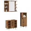 VidaXL Set mobilier de baie, 3 piese, lemn vechi, lemn prelucrat 3328567