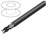 Cablu POWER 1000-YFR-TP-OS 2x2x1mm2 cu PVC negru