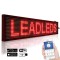 Reclama luminoasa led, 100x20 cm, de exterior, text personalizabil rosu, port usb, wifi
