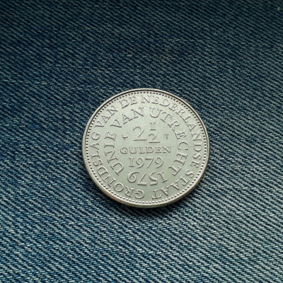 2 1/2 Gulden 1979 Olanda / Nederland / moneda aniversara foto