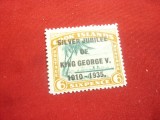 Timbru 6p Cook Island Colonie Britanica ,supratipar 1935