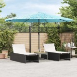 Umbrela Gradina Gossi Albastra 388x388 Otel Poliester  Protectie UV  Manivela