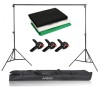 Kit suport fundal 2 x 2m fotografic + 3 panze fundal 2,4 x 2 m sau 2,2 x 3 m + geanta 2,4 x 2 m, Andoer