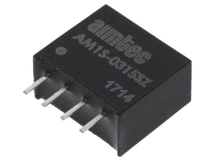 Convertor DC/DC 1W 15V DC, SIP4