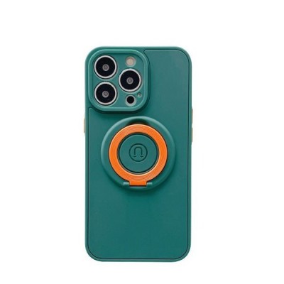 Husa protectie Flippy compatibila cu Apple iPhone 13 Pro Max Mag Safe Silicone Verde foto