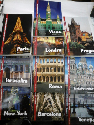 CELE MAI IUBITE ORASE Colectiile Cotidianul 10 volume : Paris; Londra; Praga; Ierusalim; Roma; Sankt Petersburg; New York; Barcelona; Venet foto