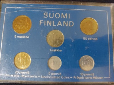 Seria completata monede - Finland 1983 foto