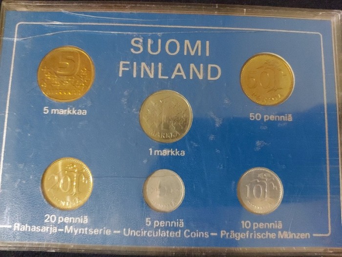Seria completata monede - Finland 1983