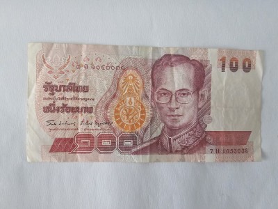 Thailanda 100 Baht 1994 Noua foto