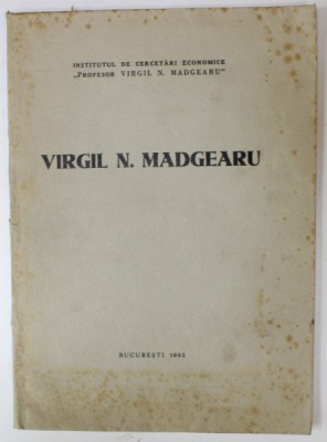 VIRGIL N. MADGEARU , LUCRARE CU CARACTER COMEMORATIV 1942 foto