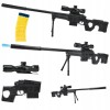 Pusca Airsoft ASG Calibru 6mm, Sistem Arc, 200 FPS, Luneta, Bipod, Amortizor, 800 Bile Incluse