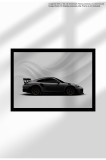 Poster Canvas cu Supercar Modern &ndash; Print Digital Ne&icirc;nramat pe P&acirc;nză Mată - 1322 GT2 RS - Grey | A4 (21 x 29.7 cm)