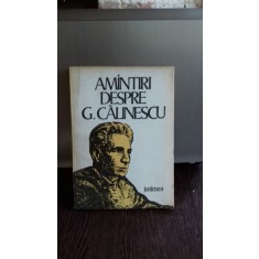 AMINTIRI DESPRE G. CALINESCU - ION NUTA