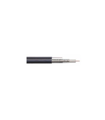 Cablu coaxial RG6 cu sufa 75R autoportant fire otel cuprat ecranat foto