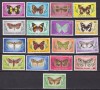 Norfolk 1976 fauna fluturi MI 184-200 MNH, Nestampilat