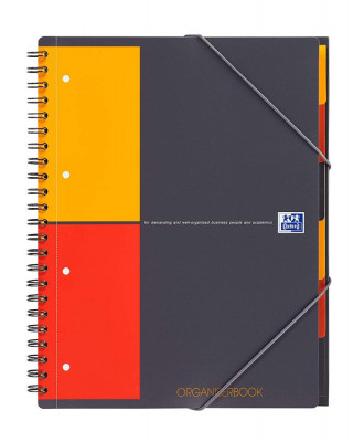 Caiet Cu Spirala A4+, Oxford Int. Organiserbook, 80 File-80g/mp, Scribzee, 4 Perf, Coperta Pp-mate foto